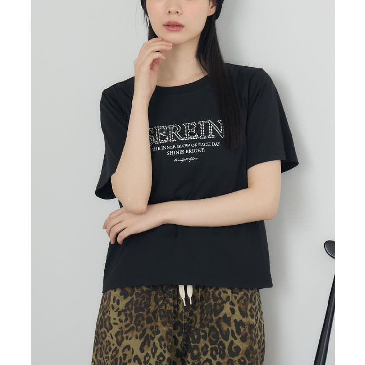 BLK1 | ストーンロゴチビTEE | RETRO GIRL