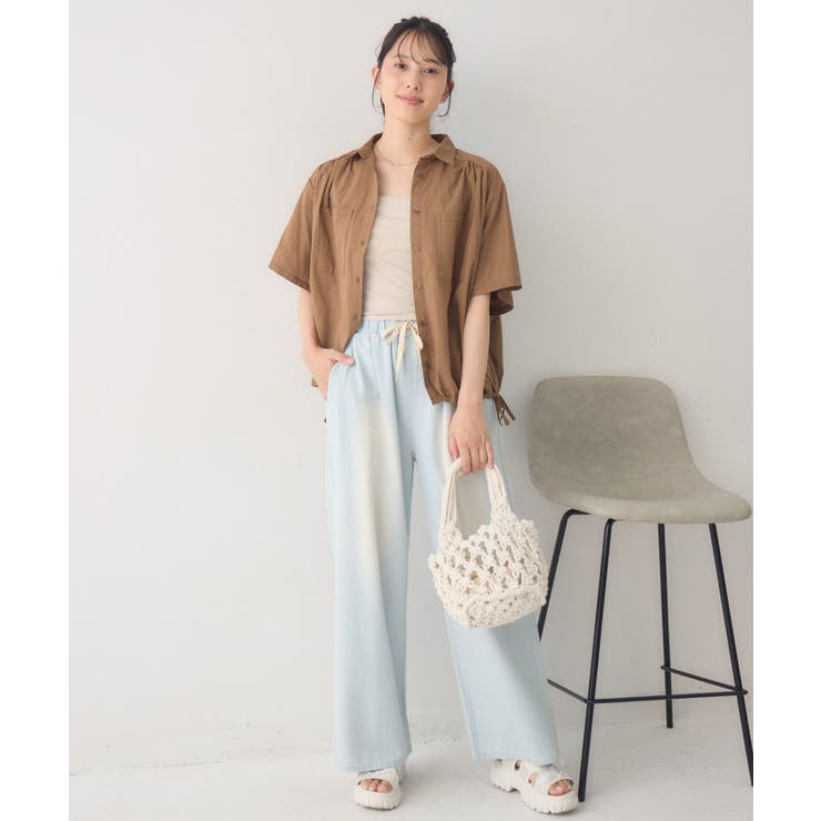 ギャザードルマン半袖SH | RETRO GIRL | 詳細画像12 