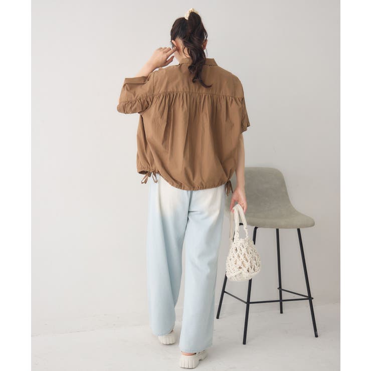 ギャザードルマン半袖SH | RETRO GIRL | 詳細画像14 