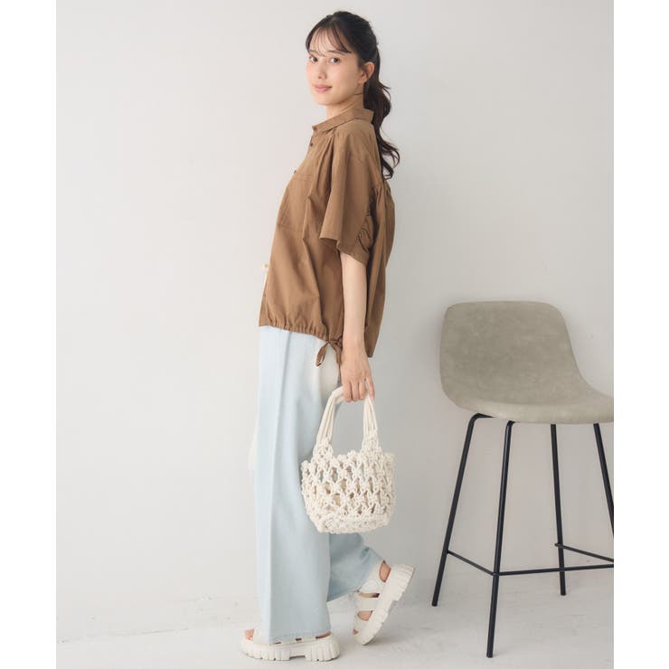 ギャザードルマン半袖SH | RETRO GIRL | 詳細画像15 