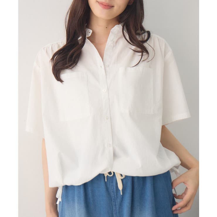 WHT1 | ギャザードルマン半袖SH | RETRO GIRL
