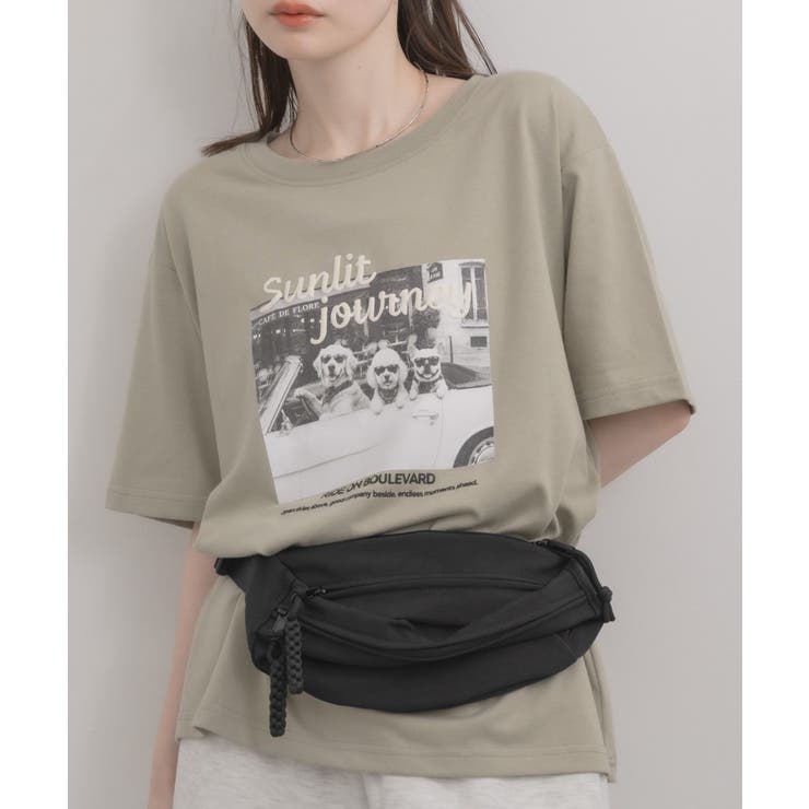 GRN0 | アニマルプリントTシャツ | RETRO GIRL