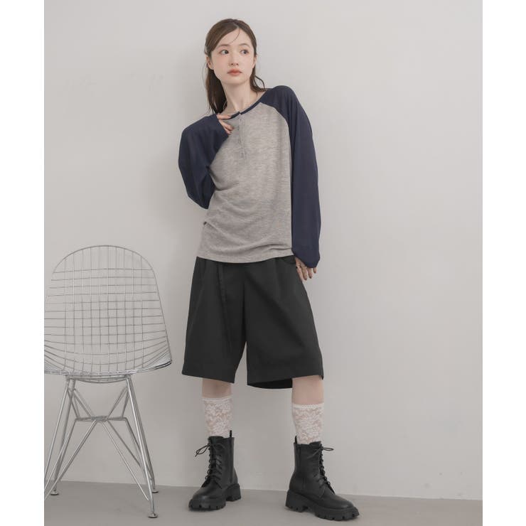 2wayラグランロンTシャツ | RETRO GIRL | 詳細画像12 