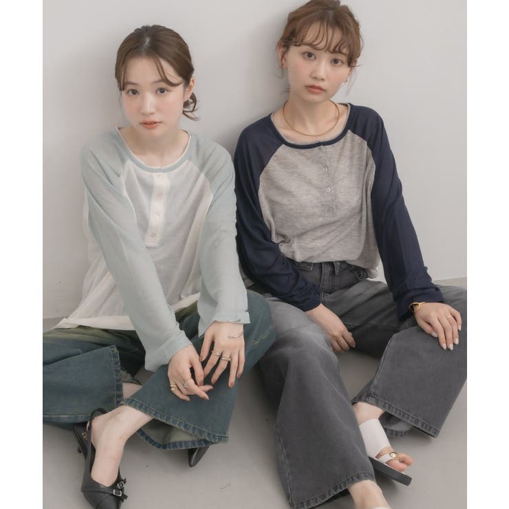 2wayラグランロンTシャツ | RETRO GIRL | 詳細画像3 