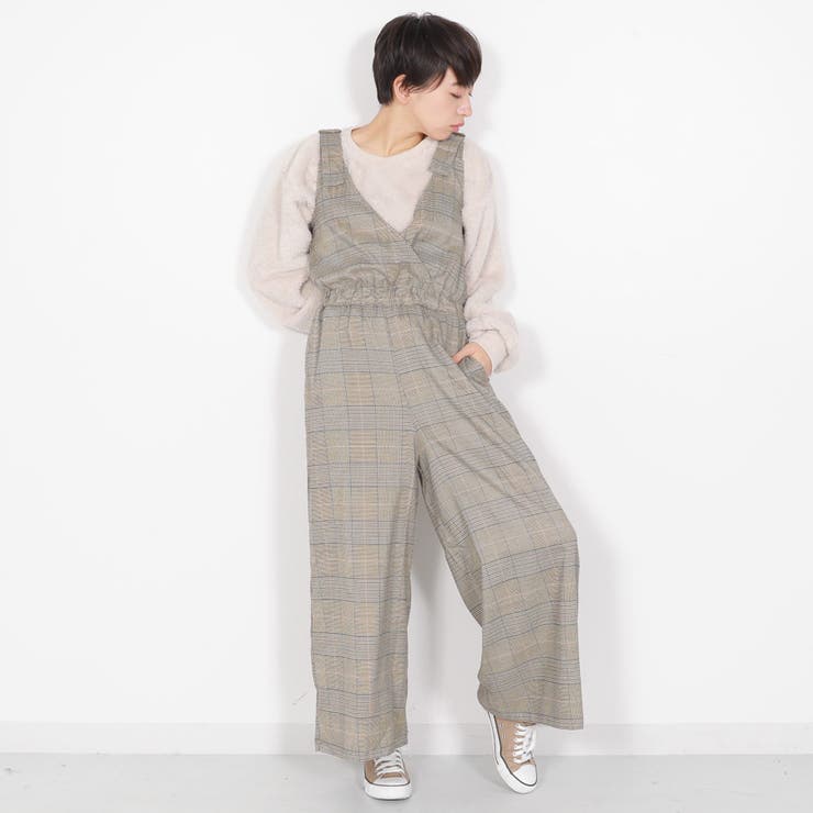 enrecre グレンチェック サロペット enrecre グレンチェック サロペット - メルカリ