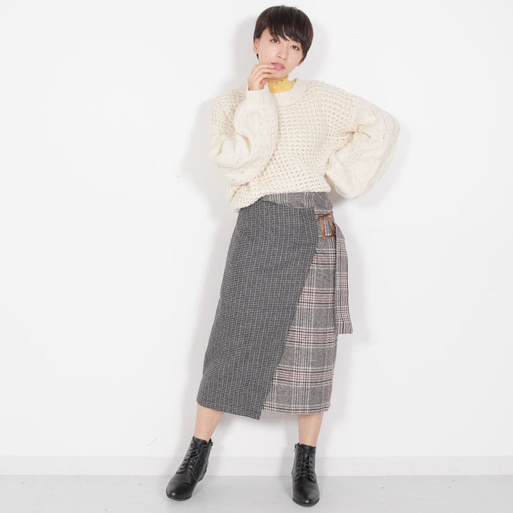 ●RETRO GIRL● ラップパネルナロースカート | RETRO GIRL | 詳細画像2 