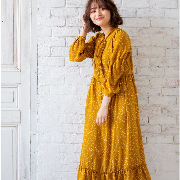 Retro Girl ボウタイドット柄op 品番 Rtgw Retro Girl レトロガール のレディースファッション通販 Shoplist ショップリスト