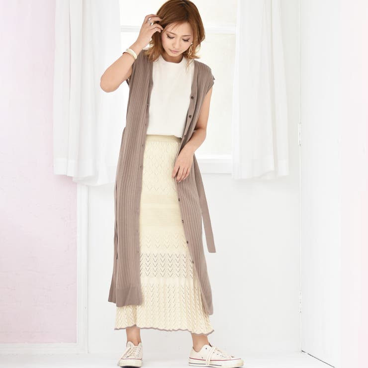 Retro Girl ロングニットベスト 品番 Rtgw Retro Girl レトロガール のレディースファッション通販 Shoplist ショップリスト