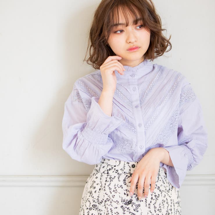 ○RETRO GIRL○ HNピンタックレースBL[品番：RTGW0000789