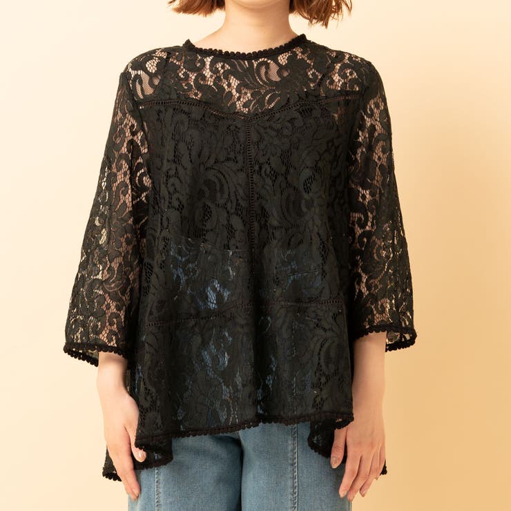 ⭐️専用☆未使用☆[598]NINEレースチュニック ☆未使用☆[598]NINEレースチュニック