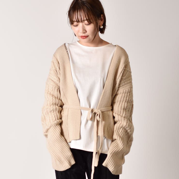 Retro Girl ケーブルトッパーカーデ 品番 Rtgw Retro Girl レトロガール のレディースファッション通販 Shoplist ショップリスト