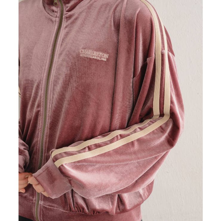 ベロアラインジップ 【レトロガール】袖ライン ZIP | RETRO GIRL | 詳細画像16 