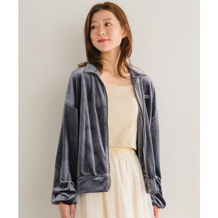ベロアラインジップ 【レトロガール】袖ライン ZIP | RETRO GIRL | 詳細画像24 