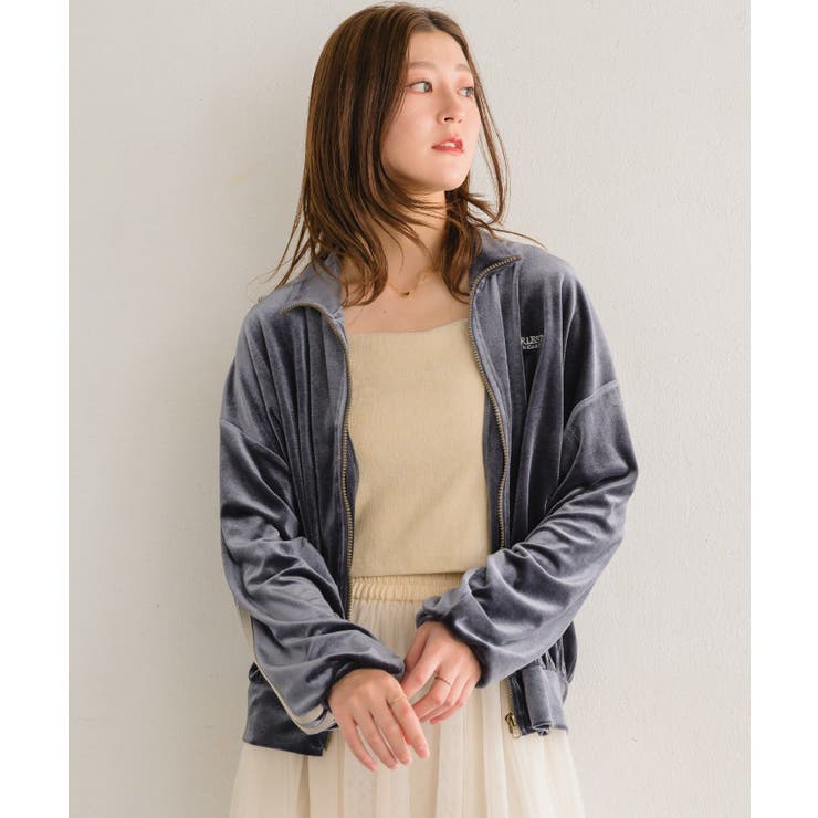 ベロアラインジップ 【レトロガール】袖ライン ZIP | RETRO GIRL | 詳細画像27 