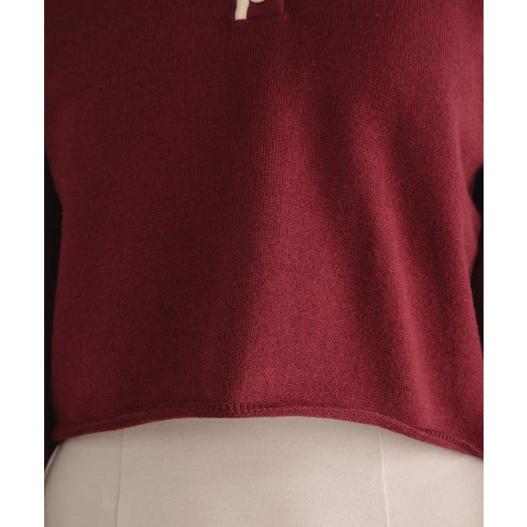 襟付きラインニットPO 【レトロガール】ニットプルオーバー/ショート丈トップス | RETRO GIRL | 詳細画像24 