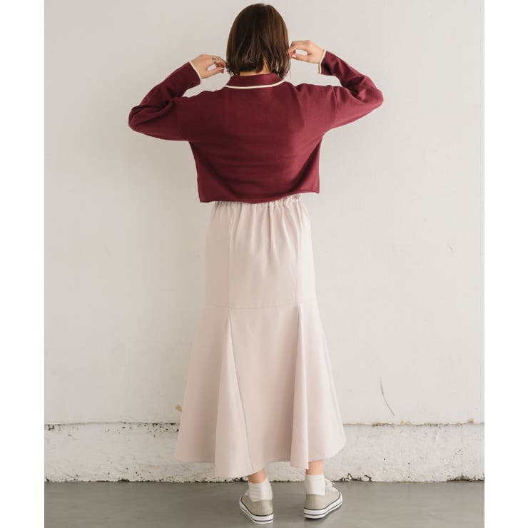 襟付きラインニットPO 【レトロガール】ニットプルオーバー/ショート丈トップス | RETRO GIRL | 詳細画像28 