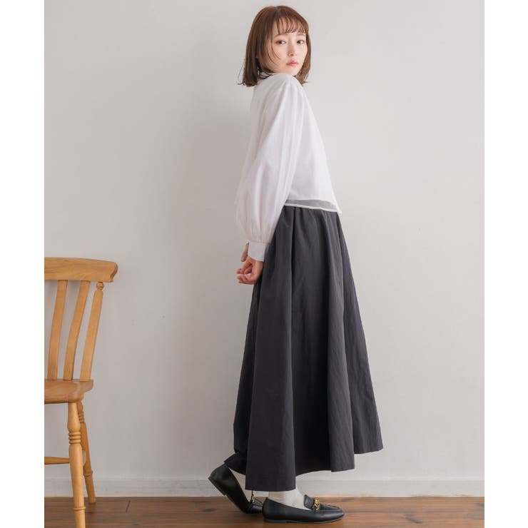 ナイロンアシメフレアSK | RETRO GIRL | 詳細画像10 