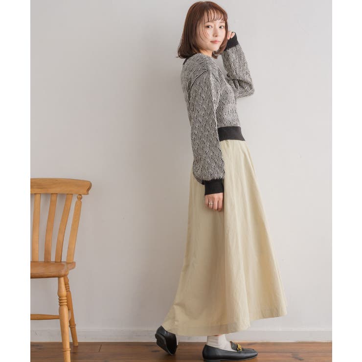 ナイロンアシメフレアSK | RETRO GIRL | 詳細画像3 