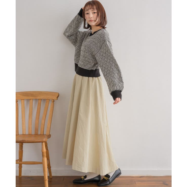 ナイロンアシメフレアSK | RETRO GIRL | 詳細画像4 