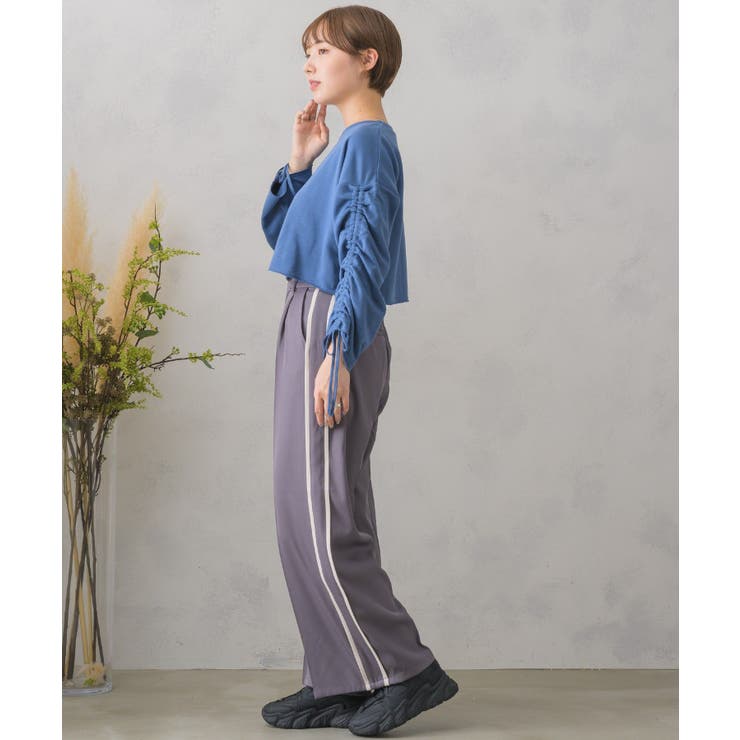 サイドラインワイドPT レトロガール ラインパンツ | RETRO GIRL | 詳細画像13 