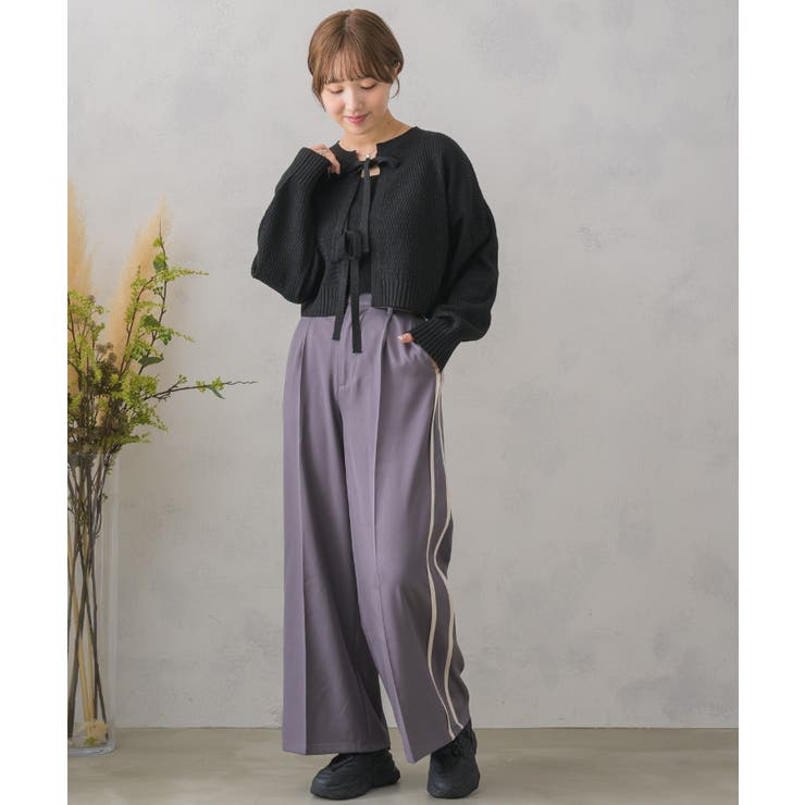 サイドラインワイドPT レトロガール ラインパンツ | RETRO GIRL | 詳細画像17 