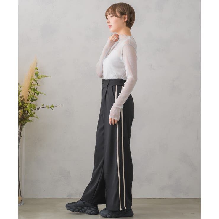 サイドラインワイドPT レトロガール ラインパンツ | RETRO GIRL | 詳細画像23 