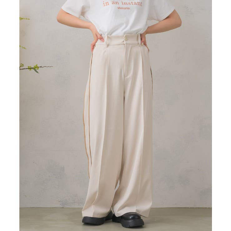 サイドラインワイドPT レトロガール ラインパンツ | RETRO GIRL | 詳細画像26 