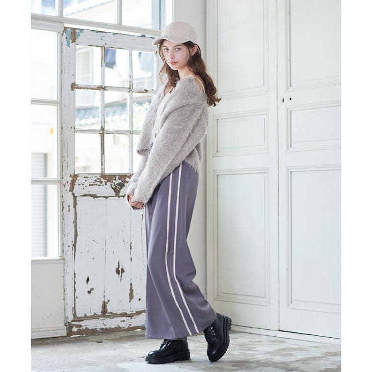 サイドラインワイドPT レトロガール ラインパンツ | RETRO GIRL | 詳細画像3 