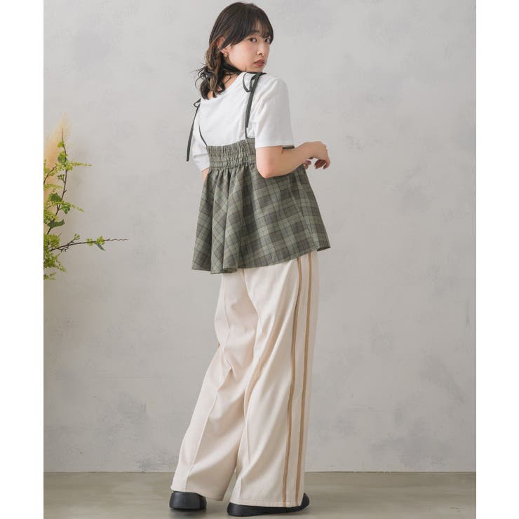 サイドラインワイドPT レトロガール ラインパンツ | RETRO GIRL | 詳細画像33 