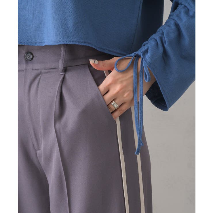 サイドラインワイドPT レトロガール ラインパンツ | RETRO GIRL | 詳細画像9 