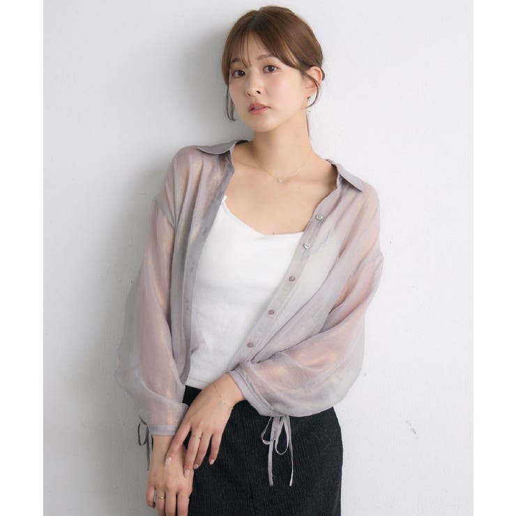 GRY0 | 箔プリントシャーリングSH | RETRO GIRL