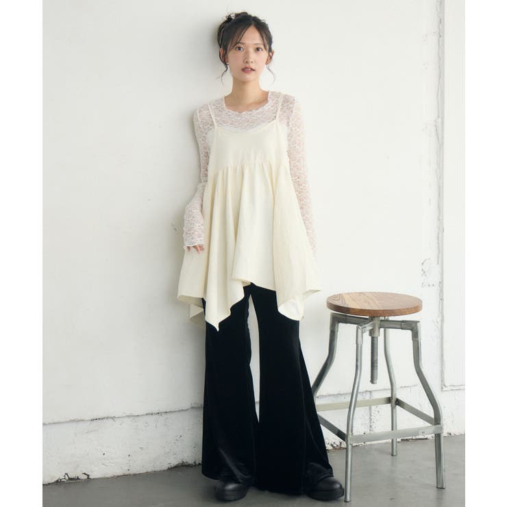 リボン2WAYチュニックキャミOP | RETRO GIRL | 詳細画像12 