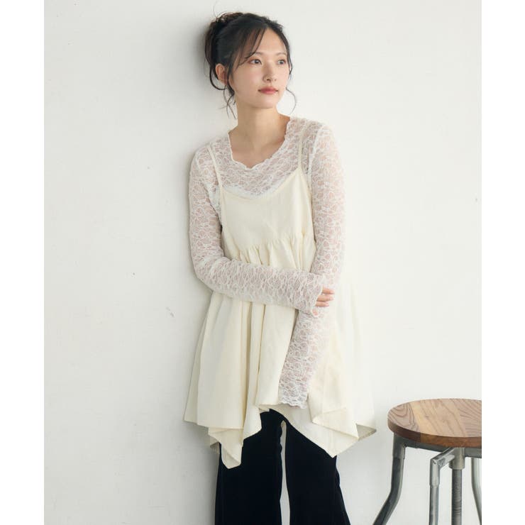 リボン2WAYチュニックキャミOP | RETRO GIRL | 詳細画像16 