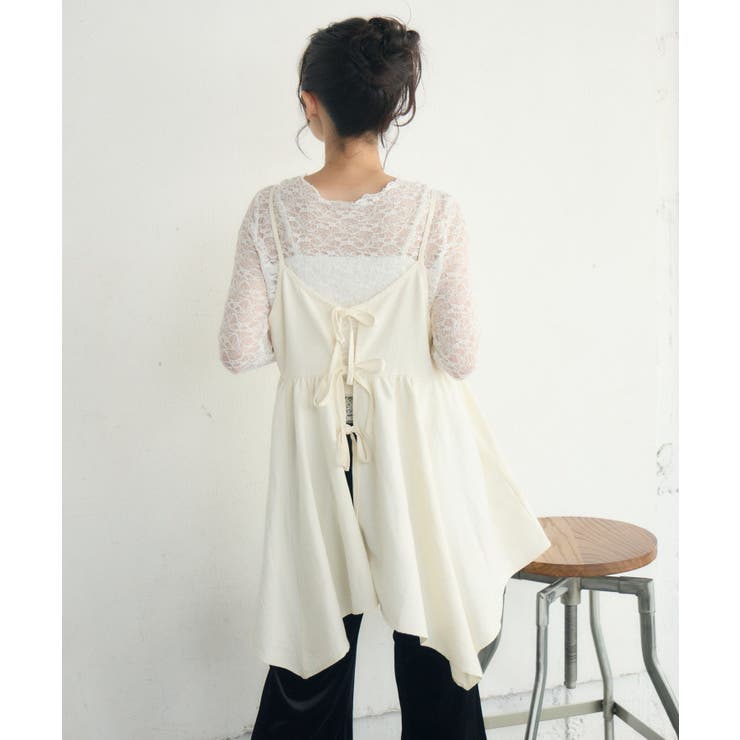 リボン2WAYチュニックキャミOP | RETRO GIRL | 詳細画像18 