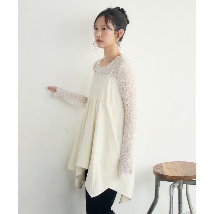 リボン2WAYチュニックキャミOP | RETRO GIRL | 詳細画像19 