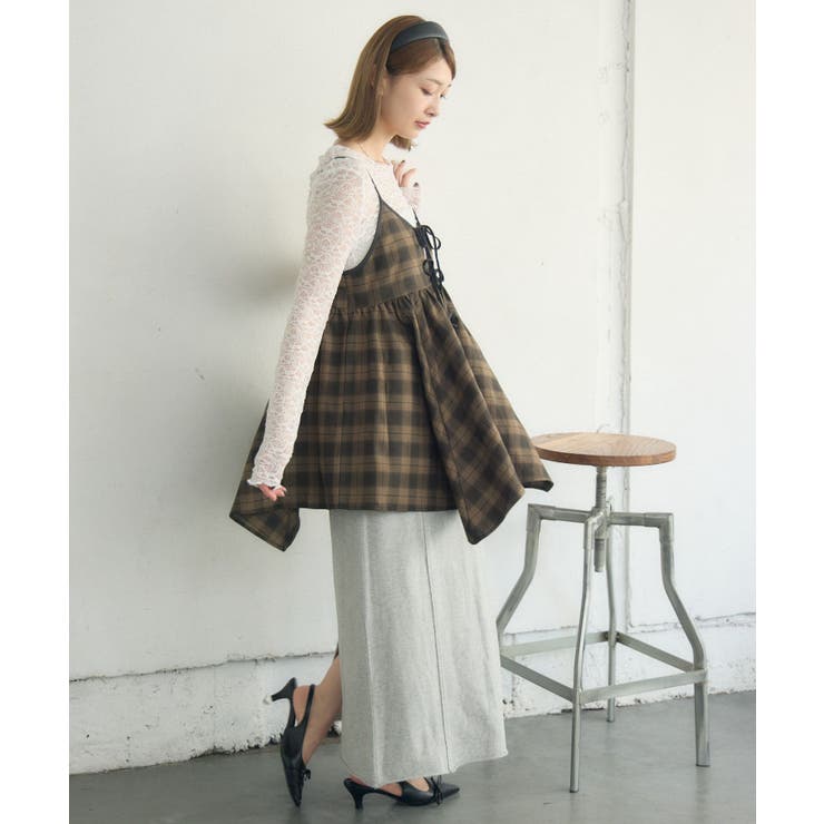 リボン2WAYチュニックキャミOP | RETRO GIRL | 詳細画像5 