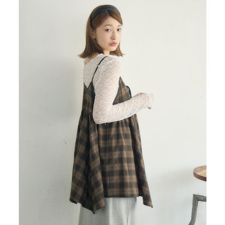 リボン2WAYチュニックキャミOP | RETRO GIRL | 詳細画像9 