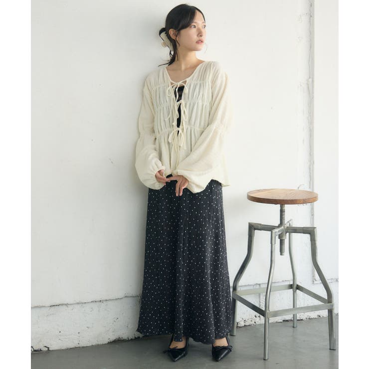 リボンペプラムギャザーBL | RETRO GIRL | 詳細画像13 