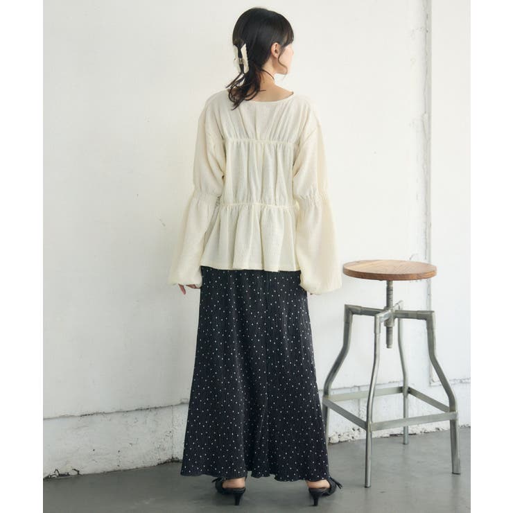 リボンペプラムギャザーBL | RETRO GIRL | 詳細画像15 