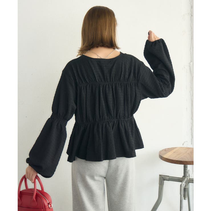 リボンペプラムギャザーBL | RETRO GIRL | 詳細画像27 