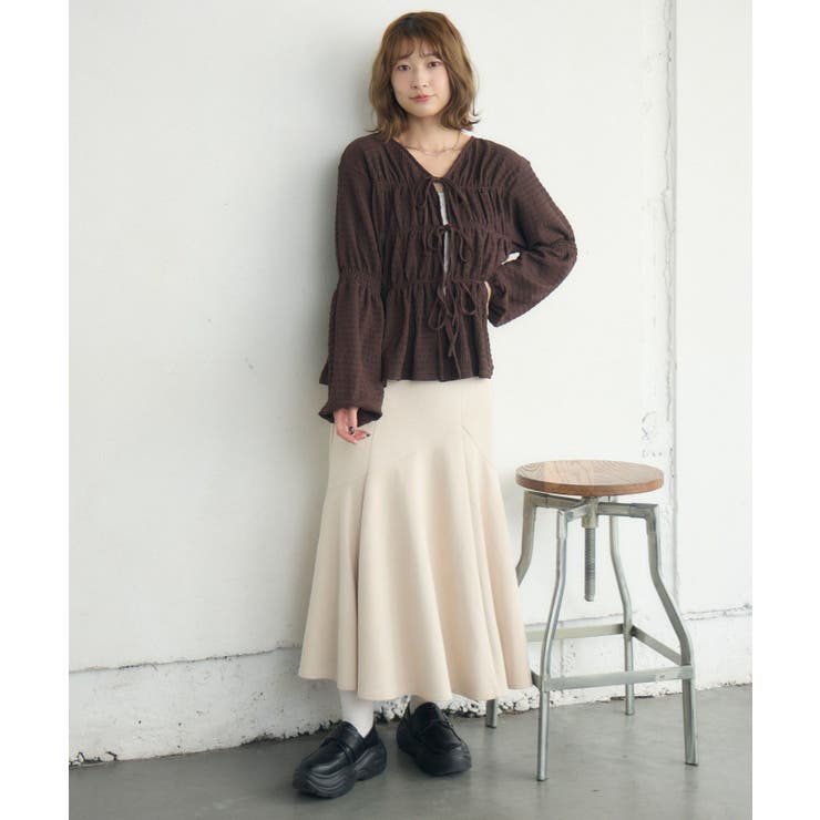 リボンペプラムギャザーBL | RETRO GIRL | 詳細画像4 