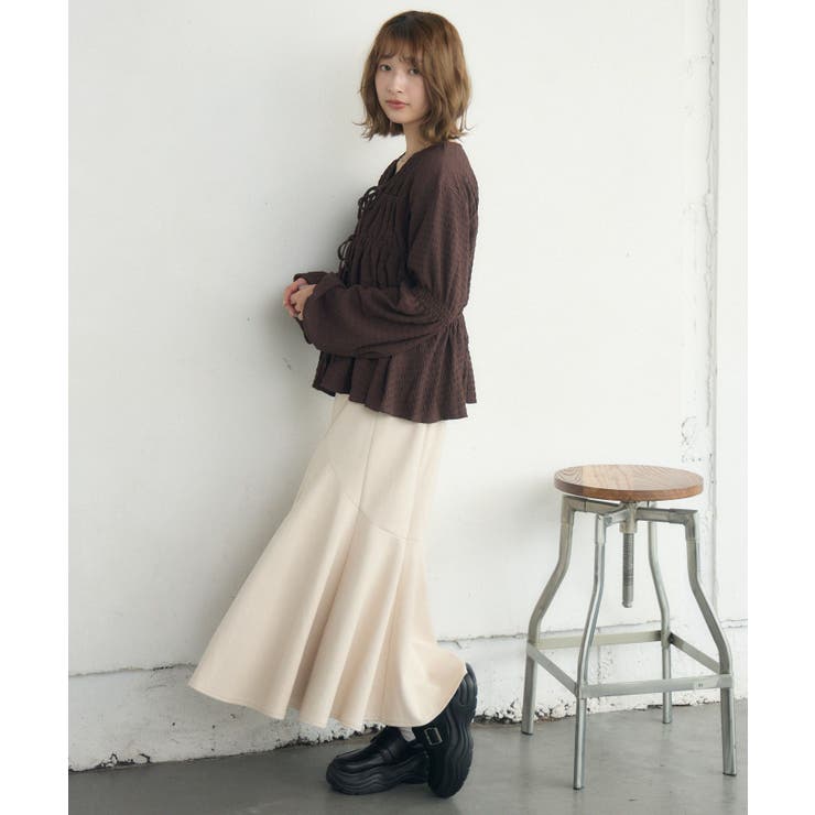 リボンペプラムギャザーBL | RETRO GIRL | 詳細画像7 