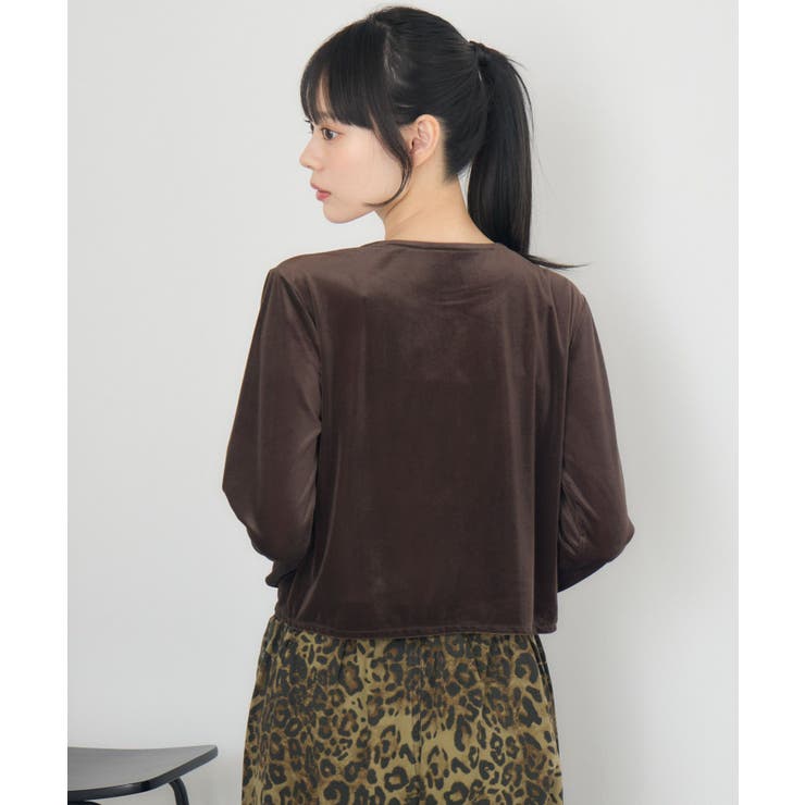 ベロア金釦カーデ | RETRO GIRL | 詳細画像10 