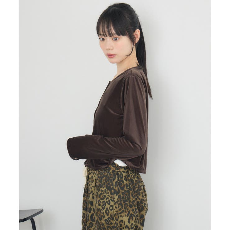 ベロア金釦カーデ | RETRO GIRL | 詳細画像11 