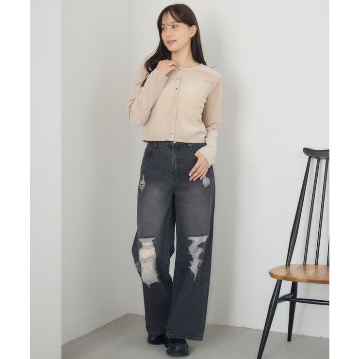 ベロア金釦カーデ | RETRO GIRL | 詳細画像20 