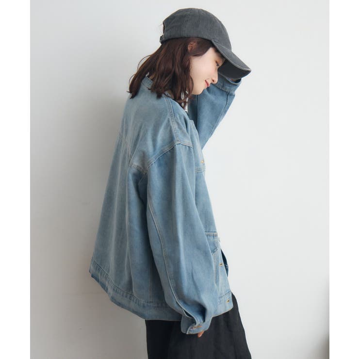 コーデュロイ衿デニムGジャン | RETRO GIRL | 詳細画像11 