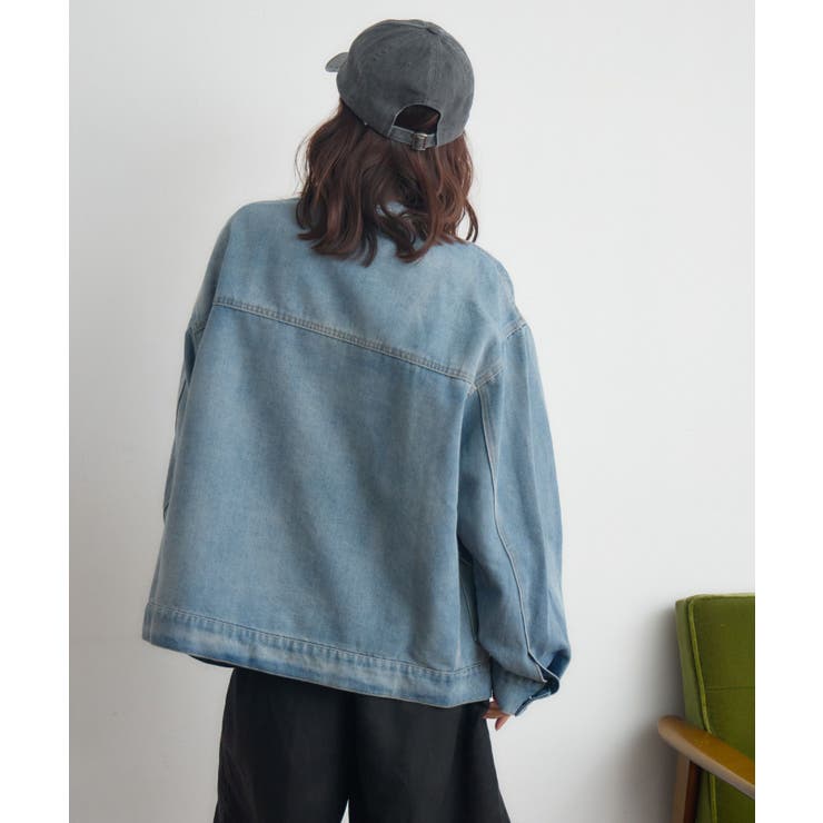 コーデュロイ衿デニムGジャン | RETRO GIRL | 詳細画像12 