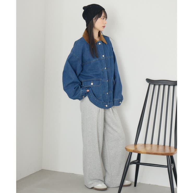 コーデュロイ衿デニムGジャン | RETRO GIRL | 詳細画像24 