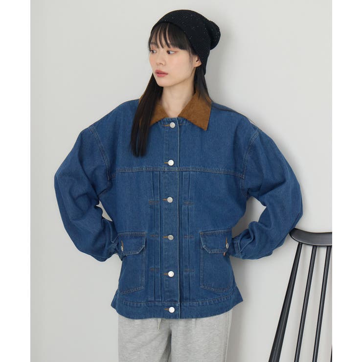 コーデュロイ衿デニムGジャン | RETRO GIRL | 詳細画像27 