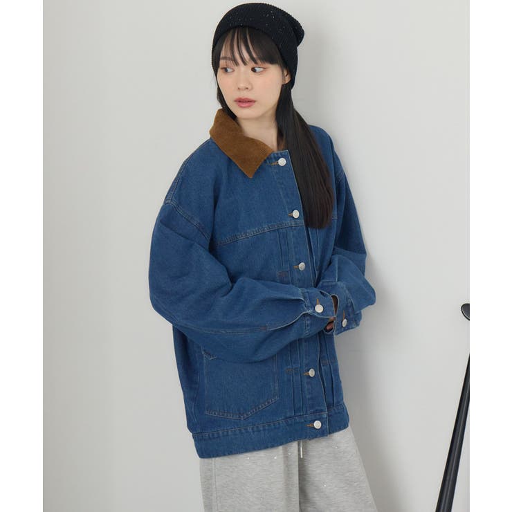 コーデュロイ衿デニムGジャン | RETRO GIRL | 詳細画像28 